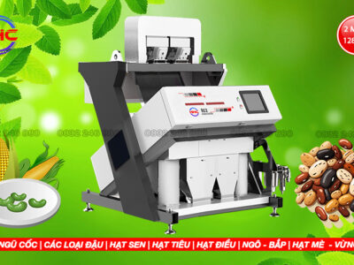 Máy tách màu hạt 2 máng