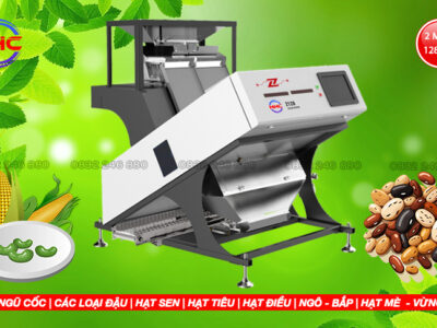 Máy tách màu hạt 2 máng