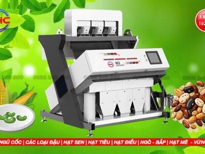 Máy tách màu hạt 3 máng