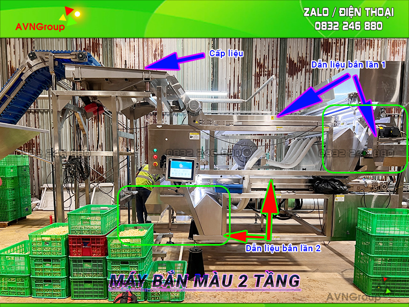 Máy Tách Màu Ruốc Khô 13 may tach mau ruoc kho 2 tang