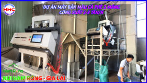 Máy Bắn Màu Cà Phê 2 Máng HHC